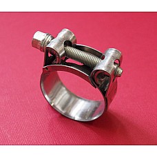 Exhaust Clamp Bracket Mikalor Stainless Steel Clamp  37-40mm Internal diameter. GEX7504-SS