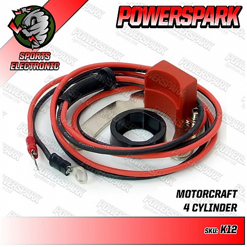 Powerspark Electronic Ignition Kit for 4 Cyl Ford Motorcraft Distributor    K12-Powerspark
