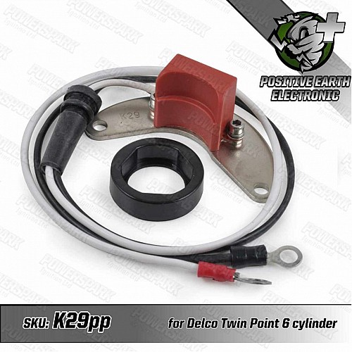 Powerspark Electronic Ignition Kit (Positive Earth) for Delco Twin Point 6 Cylinder Distributor  K29PP-Powerspark
