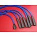Powerspark HT Ignition Lead Set  Ford Zodiac Zephyr Mk2 & Mk3 6 Cylinder Performance Double Silicone HT Leads 8mm Black  L12-Blue