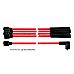 Powerspark HT Ignition Lead Set 4 Cylinder 8mm 1600 & 2000cc OHC Pinto Engines Ford Capri Cortina Sierra Transit L22-RED
