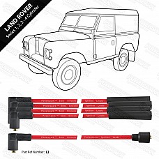 Powerspark HT Ignition Lead Set 4 Cylinder 8mm Land Rover Triumph MG MINI & more  L2-Red
