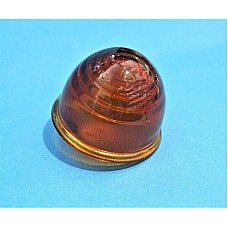 Lucas L594 Amber Glass Light Lens. Beehive Lens LKB210