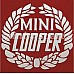 Classic Mini White Mini Cooper Laurel Body Decal. MSA1127.