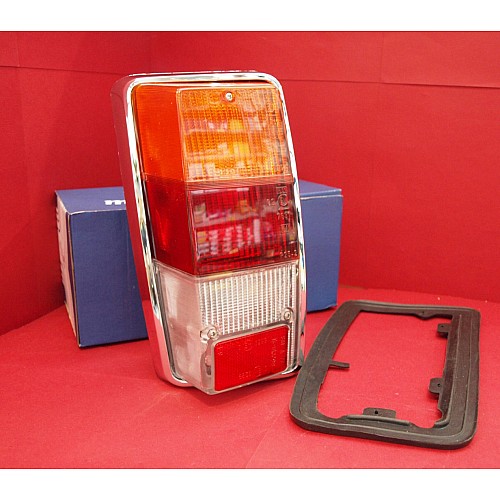 Classic Mini Mk4 Rear Lamp Unit. Left Hand Side (with Rubber Gasket Seal)   XFB101210