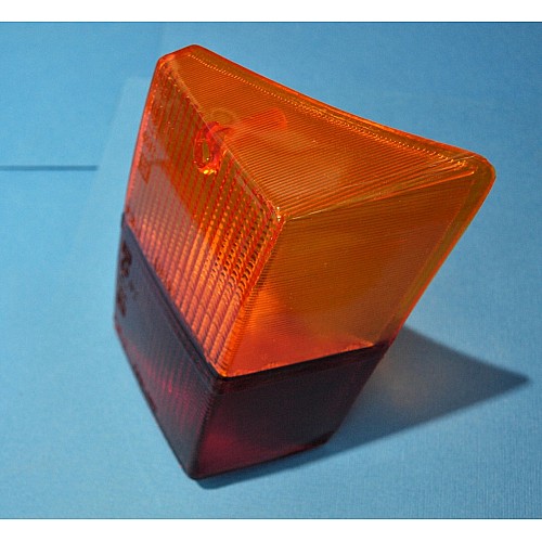 Classic Mini Mk4 Rear Lamp lens. Stop/Tail and Amber Right Hand Side. XFJ10026.