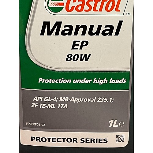 CASTROL OIL CLASSIC Gear Oil EP80W 1L 1897/7160