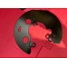 Brake Disc Dust Shields - Sold as a Pair- Triumph TR3 to early TR4  Powder Coated    2043789PC