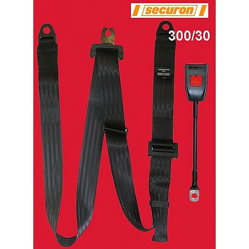 Securon Static Front Seat Belt and Anchor.  (With 30cm Stalk)  Securon-300/30
