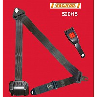 Securon Inertia Reel Front Seat Belt and Anchor  Black (Vertical Reel )     Securon-500/15