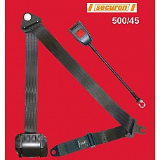 Securon Inertia Reel Front Seat Belt and Anchor  Black (Vertical Reel )  Securon-500/45