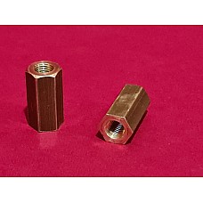 Brass Nut 5-16 UNF 1 inch long Manifold (inner manifold nuts)  Sold as pair   51K1177-SetA