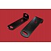 Bracket - Front Number Plate to Bumper - Triumph TR6 - Powder Coated Satin Black ( Sold as a Pair) 625886