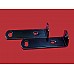 Bracket - Front Number Plate to Bumper - Triumph TR6 - Powder Coated Satin Black ( Sold as a Pair) 625886