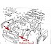 Radiator Cowl Air Duct - Triumph TR4 & TR4a  - Powder Coated Black Aluminium  850435-PC