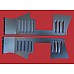 Engine Bay Valance Boards with Louvres for Heat Dissipation - Sold as a Pair  Aluminium Powder Coated GT6 Mk1 - Mk3   910045-PC