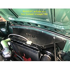 Radiator Cowl - Air Duct - Triumph TR6 P.I. Models - Powder Coated Aluminium - Satin Black  910442-PC