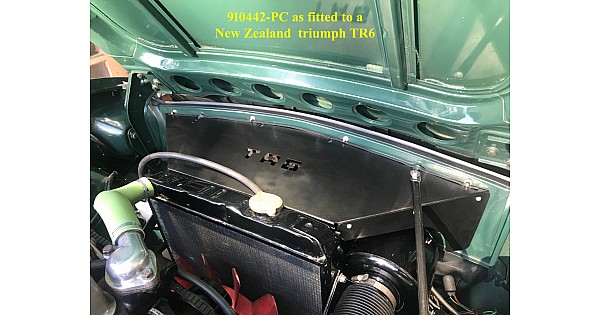 Radiator Cowl - Air Duct - Triumph TR6 P.I. Models - Powder