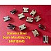 Classic Mini Stainless Steel Seam Moulding Clip. (set of 12) BMP128MS-SetA