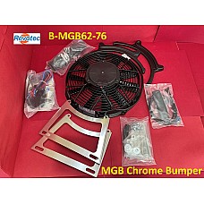 Revotec Cooling Fan Kit - MGB Chrome Bumper 1962-75. B-MGB62-76