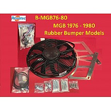 Revotec Cooling Fan Kit - MGB Rubber Bumper 1975-80. B-MGB76-80