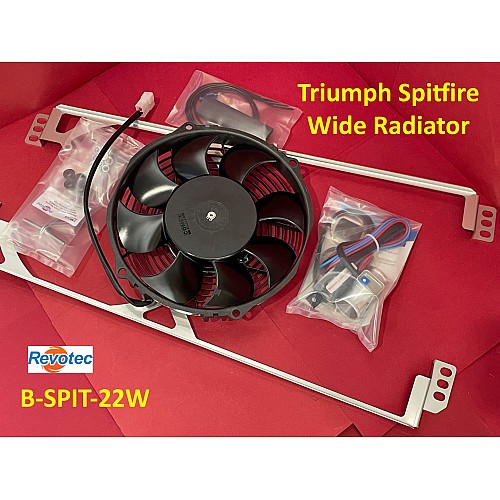 Revotec Cooling Fan Kit - Triumph Spitfire (Wide Rad). B-SPIT-22W