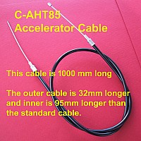 Accelerator Cable - Classic Mini Heavy Duty Nylon Sleeved Cable    C-AHT85