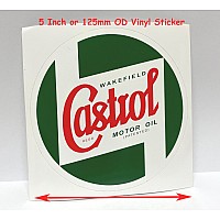 Castrol Classic Oils 5" Body Work Sticker (130mm)  Castrol-STR598