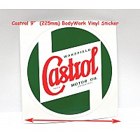 Castrol Classic Oils 9" Body Work Sticker (225mm)     Castrol-STR599