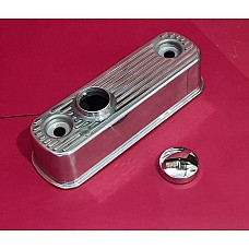 Polished Alloy Rocker Cover with Chrome Cap -  A-Series Engines    FP26