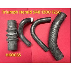 Water Hose Kit  Triumph Herald   948 1200  1250   (4 Pc Kit)   HK0035