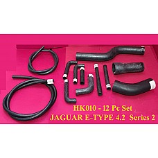 Water Hose Kit  JAGUAR E-TYPE 4.2  Series 2 RHD  KEVLAR - 12 Piece Set   HK010