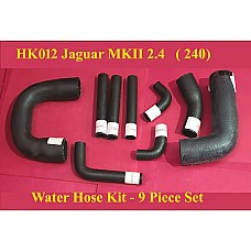 Water Hose Kit JAGUAR MKII 2.4 & 240 1967 - 1969  KEVLAR -  9 Piece Set   HK012