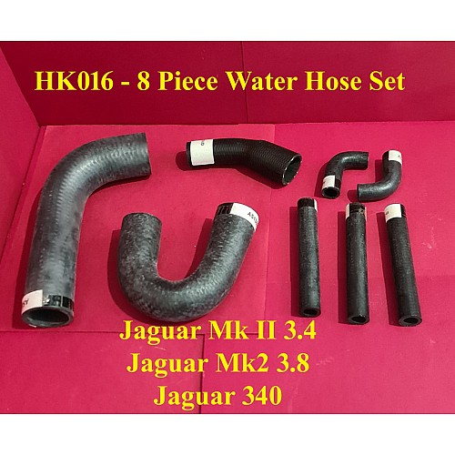 Water Hose Kit  JAGUAR MK2 340 , 3.4 , 3.8 l  KEVLAR -  8 Piece Set   HK016