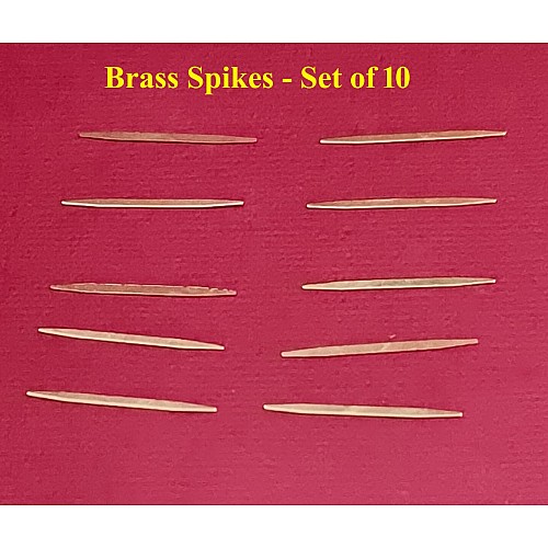 HT Lead Brass Spike Insert - Set of 10 Pcs IA_Brass Spike