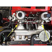 S.U Carburetor Spacer Block or Phenolic Block to suit  HS2 SU Carburettors - Sold as a Pair.  134936-SetA