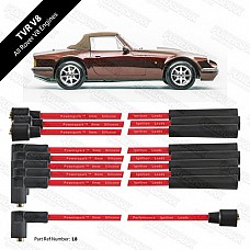 Rover V8 HT Leads 8mm Double Silicone  L8-Rover-Red