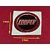 COOPER Stick On Gear Lever Knob Emblem - Self Adhesive  MSA2007