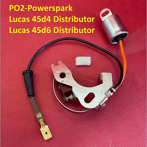 Powerspark Lucas 45D & 43D Distributor Points & Condenser Set PO2
