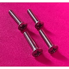 1/4 inch UNF x 1-1/4 Inch long Counter Sunk Chrome Plated Screw. (Set of 4)  SG604103-SetA