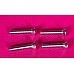 1/4 inch UNF x 1-1/4 Inch long Counter Sunk Chrome Plated Screw. (Set of 4)  SG604103-SetA