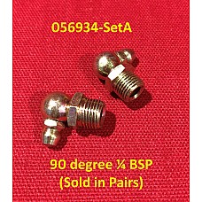 Grease Nipple - 90 degree ¼ BSP (Sold in Pairs)     056934-SetA