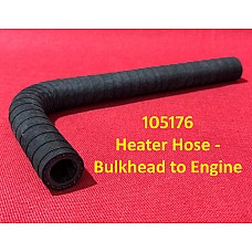 Heater Hose -  Bulkhead to Engine  - Triumph TR2  - TR3a     105176 
