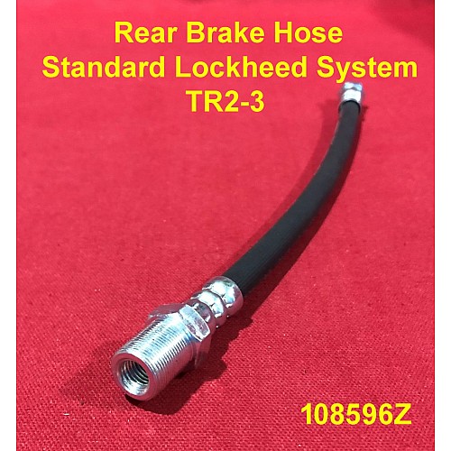 Rear Brake Hose - Standard Lockheed System - TR2-3 - 108596