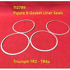 Cylinder Liner Gasket - Figure of 8 Liner Seals - 4 Cylinder  Triumph TR2 - TR4a   112789