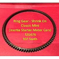 Flywheel Ring Gear - Shrink On - Classic Mini  (Inertia Starter Motor Cars)   12G676