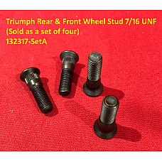 Triumph Rear & Front Wheel Stud 7/16 UNF - (Sold as a set of four)  132317-SetA