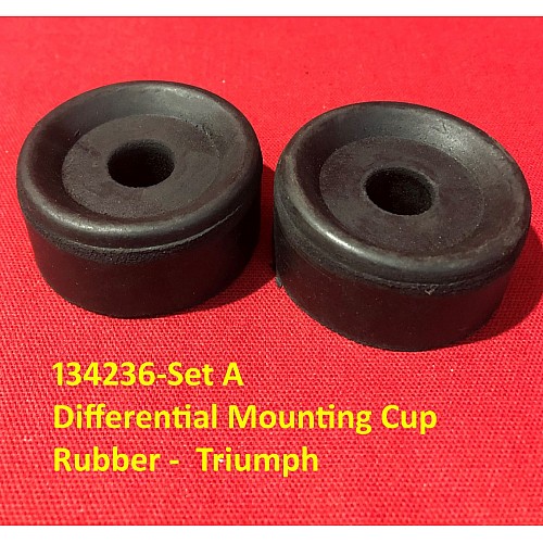 Differential Mounting - Cup - Rubber - Triumph Stag 2000  2.5  TR4a- TR6  (Sold as a pair) 134236-SetA