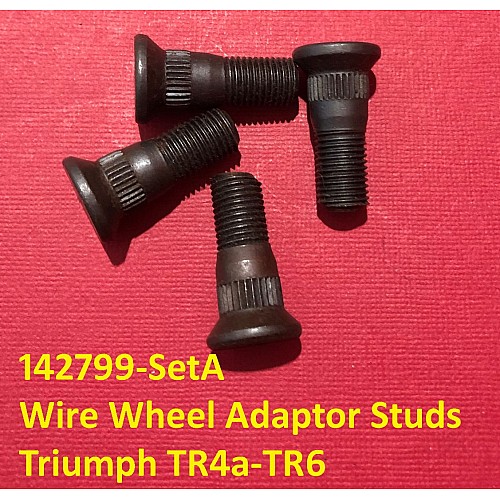 Stud - Rear Hub - Wire Wheel Adaptor -  Triumph TR4a - TR6  (Sold as a set of 4)   142799-SetA