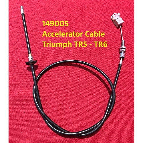 Accelerator Cable - Triumph TR5 - TR6 up to 1973   CP Models    149005